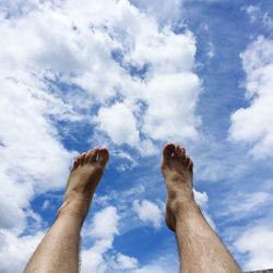 Low angle view of cloudy sky