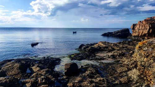 Scenic view of sea against sky