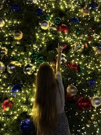 Close-up of christmas tree