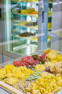 Close-up of yellow roses on display at shop