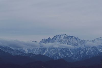 Beautiful clouds over mt. tsurugi