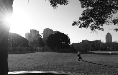 People walking in city