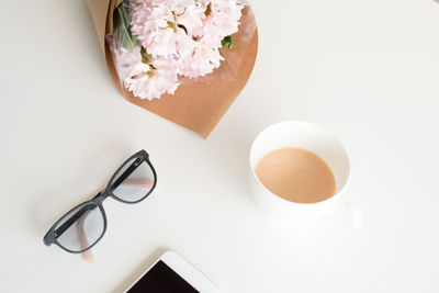 Close-up of flowers on table