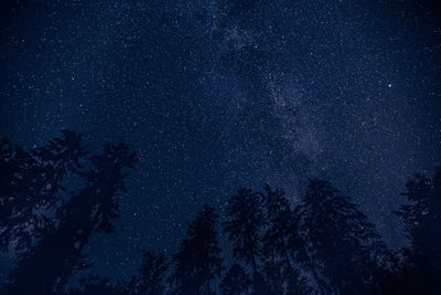 Low angle view of star field at night