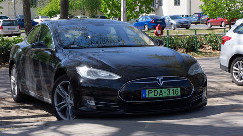 View of car on road