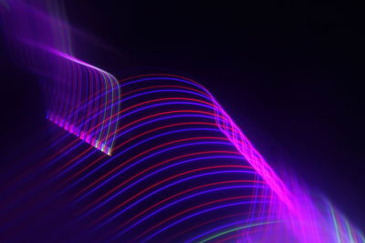 Light trails at night