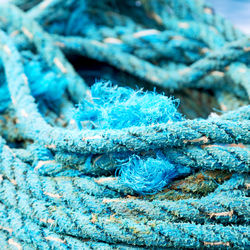 Full frame shot of blue rope