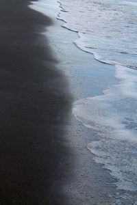 Close-up of sand on beach