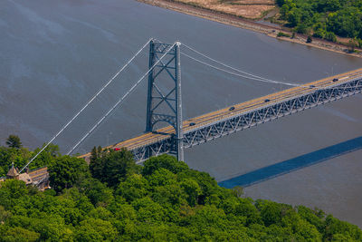 View of bridge over river