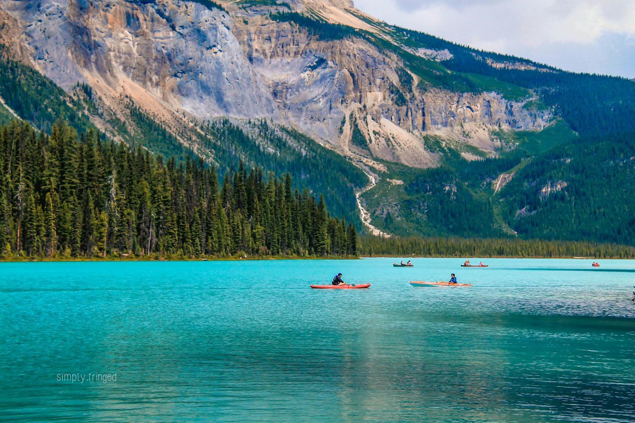 SCENIC VIEW OF LAKE AGAINST BLUE SKY