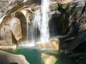 Close-up of waterfall