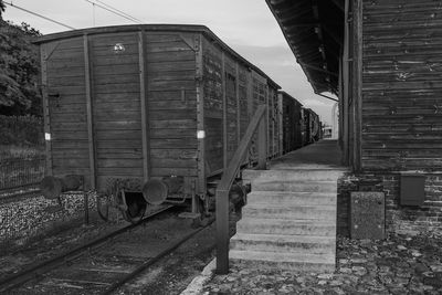 View of railroad tracks against sky