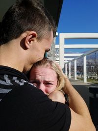 Close-up of happy couple