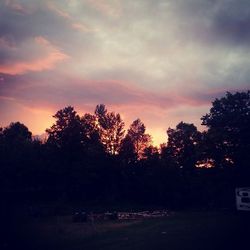 Scenic view of landscape at sunset