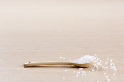 High angle view of bread on table