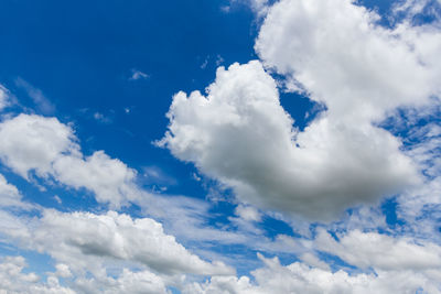 Low angle view of clouds in sky