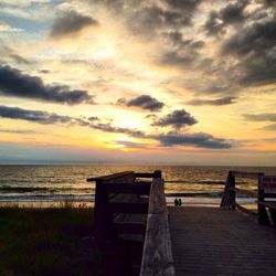 Sunset over sea