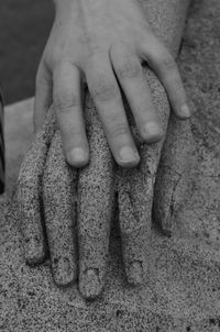 Close-up of human hand