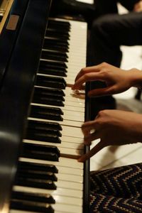 Person playing guitar