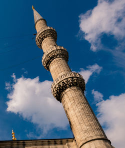 Low angle view of historical building against sky