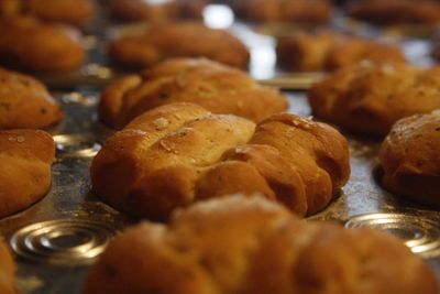 Close-up of baked bread