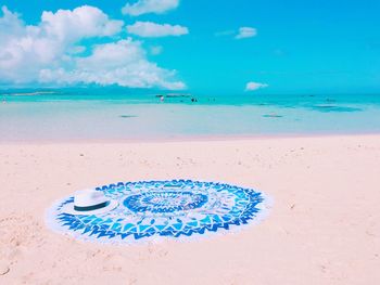 Text on beach