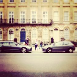 People on city street