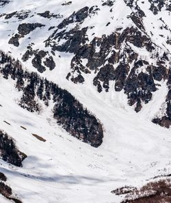 Scenic view of snowcapped mountains