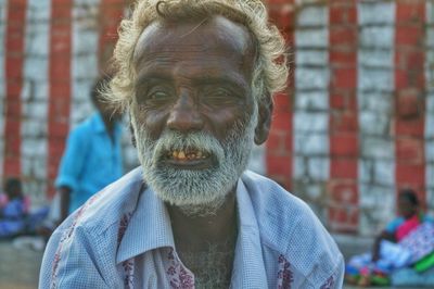 Portrait of mid adult man