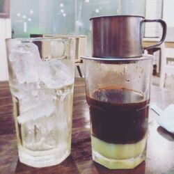 Close-up of drink on table