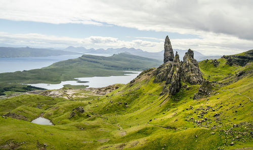 Panoramic view of a lake