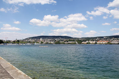 River with cityscape in background