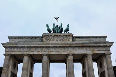 Low angle view of brandenburg gate 