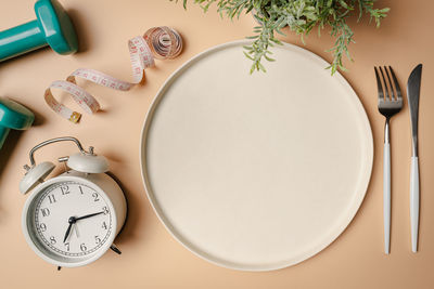 Close-up of objects on table