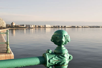 Close-up of statue against sky