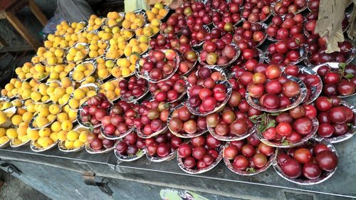 Close-up of fruits for sale in market