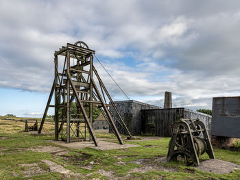 Magpie mine. disused lead mine near the village of sheldon in the derbyshire peak district, england.