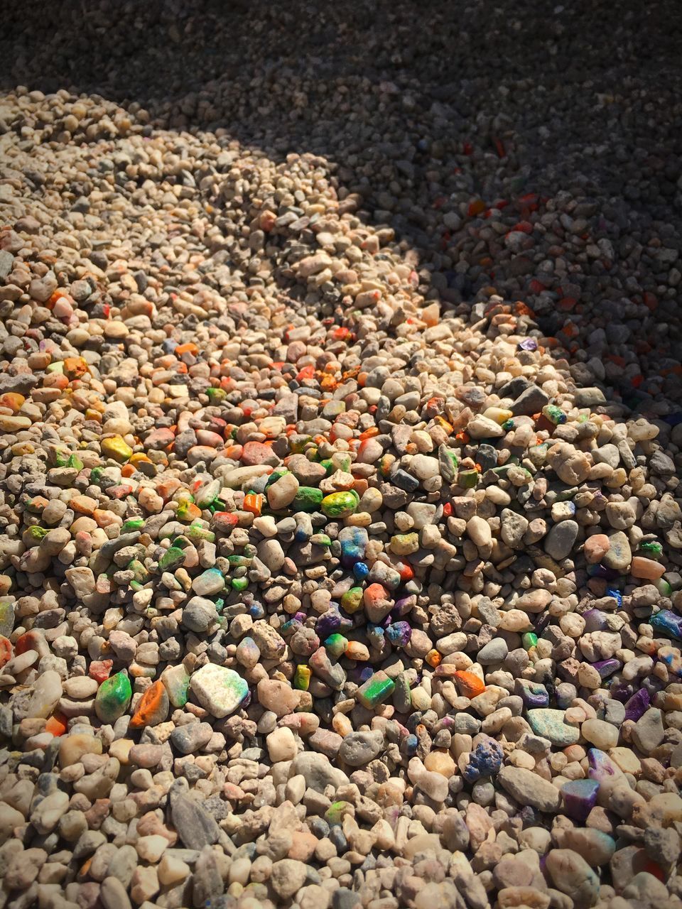 HIGH ANGLE VIEW OF STONES