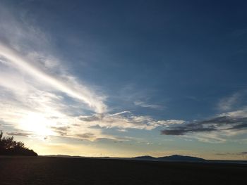 Clouds over landscape