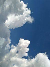Low angle view of clouds in sky
