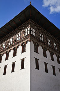 Low angle view of building against sky