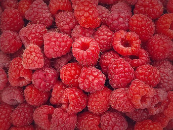 Full frame shot of strawberries