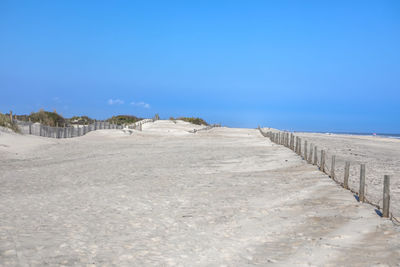 Sand dunes at south ocean beach on assateague island national seashore on delmarva peninsula in md