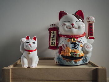 Close-up of stuffed toys on table