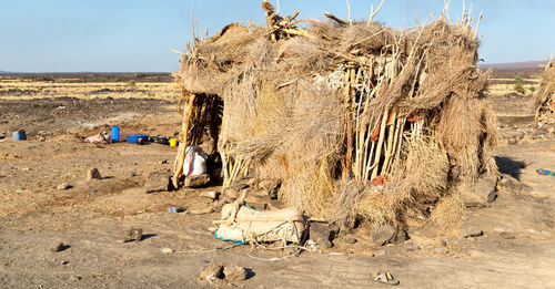 Panoramic view of people on beach