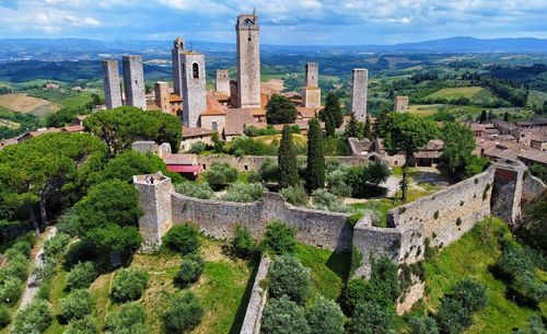 Panoramic view of buildings in city