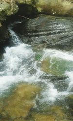 Scenic view of waterfall