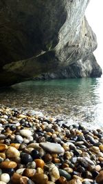 Rocks in sea