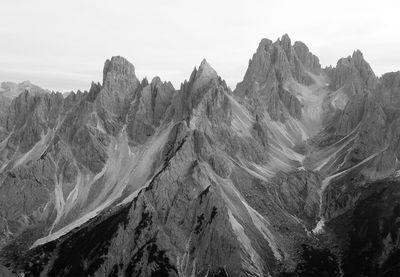 Panoramic view of mountain range