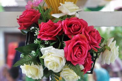 Close-up of rose bouquet